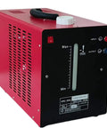 Red 20L Heavy Duty Welding Water Cooler with black front panel for torch cooling, visible power switch and metric display