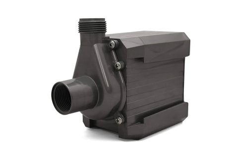 Danner Supreme 250 GPH hydro-mag recirculating pump with venturi, gray plastic, angled front view