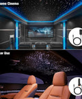 Starlight Headliner Kit With 300 Fiber Optic Strands, 9.8 Ft Length, RGBW Color Changing Lights in home cinema and car interior