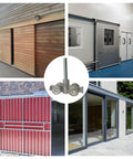 4 Wheel Sliding Barn Door Trolley For One And Five Eighths Inch Strut Channel 4 Pack Durable Unistrut Roller System with doors