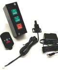 Remote Control System For Commercial Overhead Doors PB3-DRC Replacement With Wireless RF Remotes, black finish