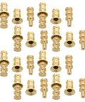 Gold-finish Metal Table Pins and Dowels Set for Furniture Joints and Desk Assembly Alignment Pins