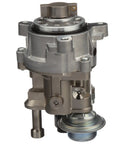 Factory Spec Heavy Duty Frame Mounted Mechanical Fuel Pump Hm10024 With Full Gasket Kit Straight Bolt In Swap For Dependable Engine Power And Effortless Highway Cruising side view showcasing metal housing and connector.