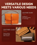 Super Handy Leather Hole Punch Tool Set with Interchangeable 2 4 6 Prong Attachments used on leather bag and card holder