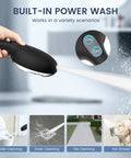Filtered Shower Head With Handheld, High Pressure 7 Spray Design, spraying water for versatile cleaning applications