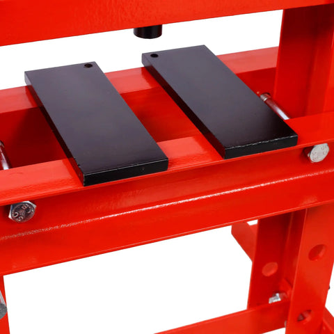 Heavy Duty 6 Ton Hydraulic A Frame Shop Press With Steel Plates Built Tough For Weekend Mechanic Jobs Smooth Height Adjustment For Stubborn Gears And Bushings