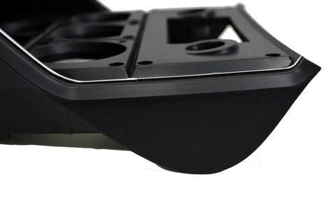 1977 Corvette Center Gauge And Clock Bezel Surround Replacement Panel close-up angle