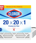 MERV 13 Pleated HVAC Air Filter 19.75 By 21.75 By 0.75 In Pack Of 4 For Allergies Pet Dander Smoke And More Fits Most Furnaces And AC Units