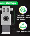4Pcs Steel Tool Head Cutter Scraper Blades Replacement For X1 P1 A1 Series 3D Printers High-quality metal blade close-up