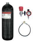 6.8L Carbon Fiber HPA Tank 4500 PSI PCP Air Tank For Paintball and Scuba Gear with valve, gauge, and filling station