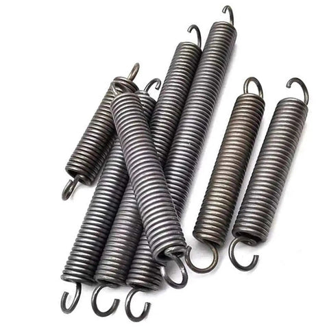 Heavy Duty Dual Hook Tension Springs Made From Spring Steel That Are Just The Right Size At 3.5mm Wire And 18M Outer Diameter perfect for traps and garage doors.