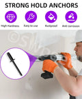Worker installing metal with 130Pcs 7 Sizes Black Large Flange Aluminum Blind Rivets Kit For Metal, Furniture And Automotive Projects