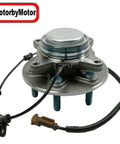 Front view of Front Wheel Bearing And Hub Assembly For 2015 2016 2017 Ford F150 RWD 2WD With ABS 6 Lugs.