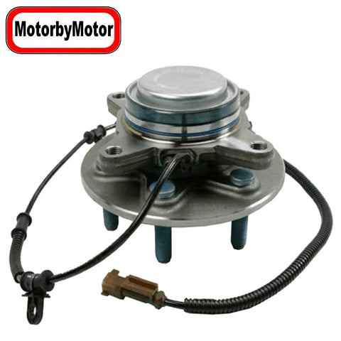 Front view of Front Wheel Bearing And Hub Assembly For 2015 2016 2017 Ford F150 RWD 2WD With ABS 6 Lugs.