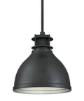 One Light Indoor Pendant In Matte Gun Metal Finish With Mesh Detail Brushed Gunmetal Industrial Ceiling Light For Sloped Ceilings