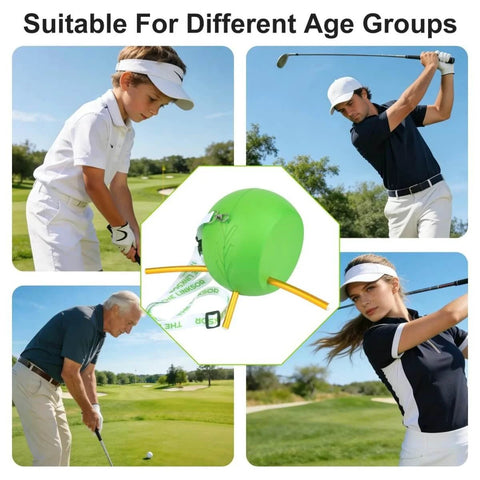 Game Changing Golf Swing Trainer Aid For Posture And Swing Mechanics, Simple And Effective Tool That Helps You Sync Arms With Your Core