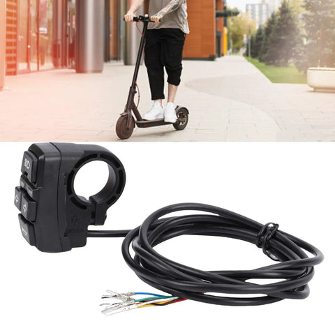 All In One 3 In 1 Headlight Horn Turn Signal Switch For Electric Bikes Motorcycles Scooters And ATVs On Off Control With 22mm Handlebar Mount