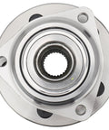 Front view of Front Wheel Bearing Hub Assembly For Jeep Cherokee Wagoneer Wrangler Grand Wagoneer Grand Cherokee 4x4 5 Lug Non ABS