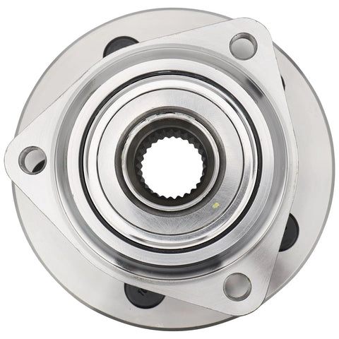 Front view of Front Wheel Bearing Hub Assembly For Jeep Cherokee Wagoneer Wrangler Grand Wagoneer Grand Cherokee 4x4 5 Lug Non ABS