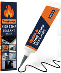 Heavy-Duty High Temperature Silicone Sealant For Ovens And Appliances, Boss Level Heat Resistant Glue, 3.38 Fl Oz tube