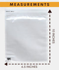 500 Pack 6.5X10 Shipping Label Sleeves Dead Simple Self Adhesive Packing Slip Pouches Waterproof Document Covers with measurements.