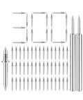 300 Count Double Headed Skirting Nails With Seamless Finish Galvanized Steel Baseboard Trim Pins arranged with helper sleeves