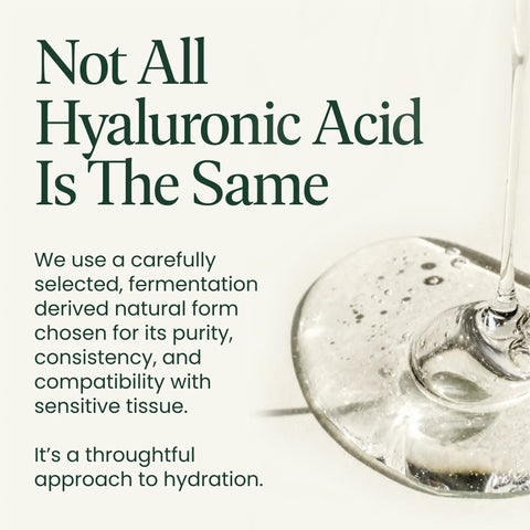HAPure Hyaluronic Acid Vaginal Suppositories With Vitamin E non-hormonal formula emphasizing purity and sensitive tissue compatibility