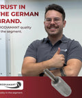 Man in gray shirt giving thumbs up next to Prodiamant logo with text "Trust in the German Brand. Prodiamant quality in the segment."
