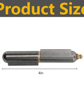 Six Pack 4 Inch Bullet Weld On Hinges Set Heavy Duty Weldable Barrel Hinges Carbon Steel dimensions 4 inch length and 0.9 inch diameter