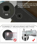 Eight Piece Adjustable Leveling Feet Set With PVC Round Floor Protectors Keeps Furniture Stable On Uneven Surfaces For Tables Chairs And Cabinets No Slip Protection And No Wobble Scratches With Easy To Turn Levelers. M8 measuring method guide