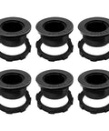 Durable Round Rocker Switch Shell Kit 6 Pack Black ABS Injection Molded Housing For 20mm Diameter Round Switches Plug And Play