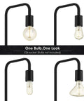 Bulb styles for Industrial 63 Inch Metal Floor Lamp With E26 Socket On Off Footswitch ETL Listed Modern Minimalist Vintage Mid Century Vibe