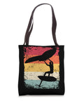 Retro Wingsurfing Foil Tote Bag For Wingboarding Fans With 16 Inch Square Size And Two 14 Inch Handles Durable Canvas Construction