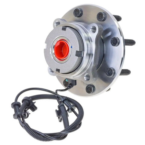 Top Tier Front Wheel Bearing And Hub Assembly For 1999 Ford F-250 And F-350 Super Duty Four Wheel Drive with wiring harness.