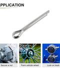5mm X 35mm Cotter Pins Pack For Machinery, 304 Stainless Steel Hairpin Fasteners, various uses in machines and gears