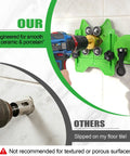 Diamond Hole Saw Kit With 10 Brazed Diamond Core Bits And Double Suction Cup Guide For Dialed In Dry And Wet Drilling