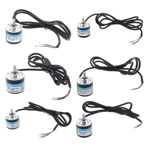 Photoelectric Incremental Encoder For Automation Systems 5 To 24V DC Input Wide Voltage Industrial Workhorse with connectors