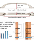 Oil Rubbed Bronze Slick Square Foot Craftsman Cabinet Pull Handles 5 Inch Center To Center Screws 128mm diagram view