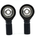 Top Shelf Male Right Hand Rod Ends 3/8 Bore 3/8-24 Threads Heat Treated 52100 Steel Heims with black oxide finish.