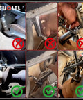Universal Oxygen Sensor Socket Wrench 22mm For Seven Eighths Inch O2 Sensor With Contour Handle And Flexible Head in use