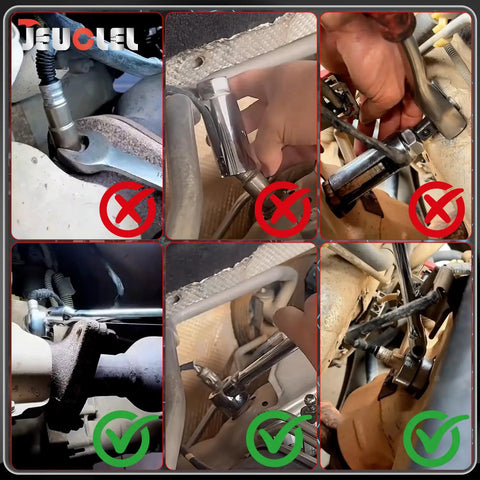 Universal Oxygen Sensor Socket Wrench 22mm For Seven Eighths Inch O2 Sensor With Contour Handle And Flexible Head in use
