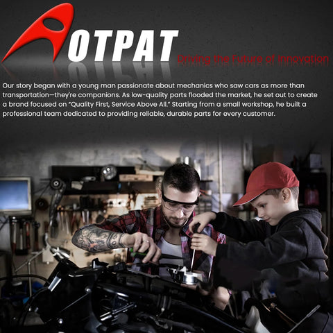 Father and son working together in a garage workshop, surrounded by tools and equipment, father teaches son mechanical skills.