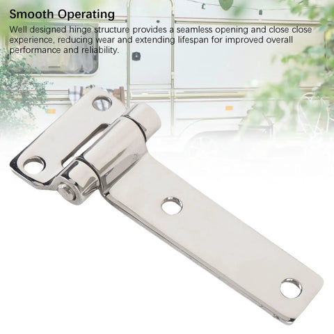 304 Stainless Steel T Shape Door Hinge Built Tough For RV Van Cabinet And Yacht Hatch With High Load Capacity