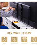 Heavy Duty Drywall Anchor Kit With Screws For TV Wall Mounts 10 Pack Concrete And Drywall Compatible Easy Install With Expansion Tubes Steel And Plastic Build For A Solid No Fuss Hold That Prevents Your TV From Falling, man installing TV bracket