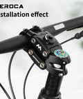 Suspension Bike Stem With Shock Absorbing Travel For Mountain Road Gravel And E Bike Rigs Fits Standard 28.6mm Steerer And 31.8mm Handlebars 15 To 20mm Travel Smooth Ride Upgrade For MTB And Hybrid Rides installed on a bicycle showing handlebar connection.