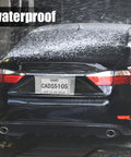 Car with 100 Pack Temporary License Plate Sleeves With Adhesive, Clear Plastic Bags For Dealer Cars, Durable 8 Mil Protectors in wash