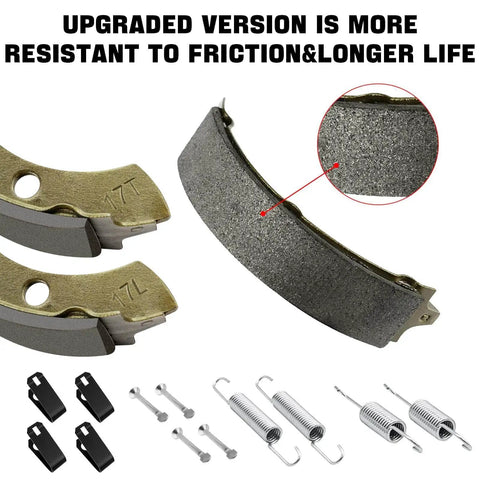Brake Shoes And Spring Kit For Club Car DS GE 1995 And Up And Precedent Golf Carts With Automatic Adjust Brakes 4 Shoes And 2 Spring Sets