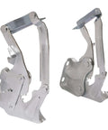Hood Hinge Pair For 1955 Chevy Bel Air Nomad One Fifty Two Ten Cars With Steel Construction And Galvanized Silver Finish
