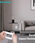 Holding Screwless Wall Plates 40 Pack 1-Gang Decorator Light Switch Covers White 2.91 x 4.68 inches in modern room
