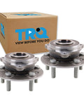 Front Wheel Bearing And Hub Assembly Set For Jeep Grand Cherokee L And Grand Cherokee 2021 To 2024 Two Piece Kit With Driver And Passenger Sides OE Quality Drop In Ready And DIY Video Guides displayed with packaging.
